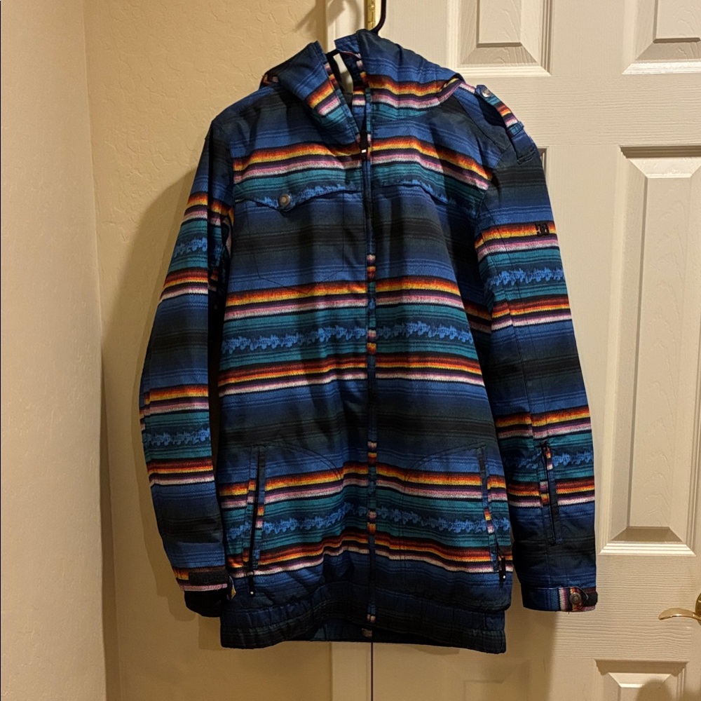 DC Multicolor Striped Ski Jacket